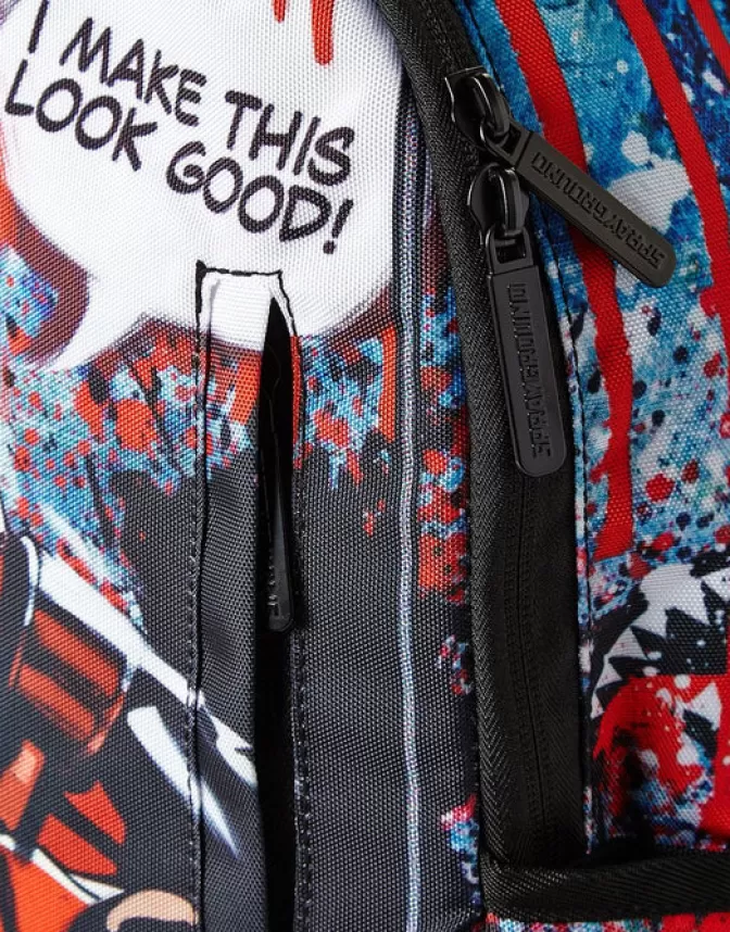 Zaino Sprayground Stile Unico · Design Esclusivo Deadpool con Stampa Artistica Iconica · Edizione Limitata