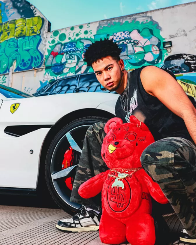 Zaini Sprayground a Forma di Orsacchiotto con Peluche Diablo Morbido - Borsoni Peluche per Bambini e Ragazzi