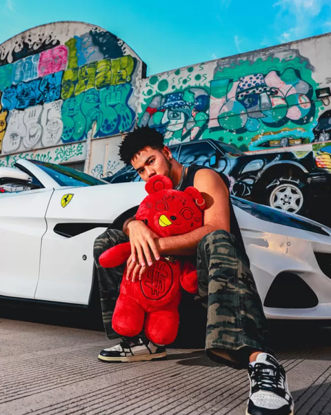 Zaini Sprayground a Forma di Orsacchiotto con Peluche Diablo Morbido - Borsoni Peluche per Bambini e Ragazzi