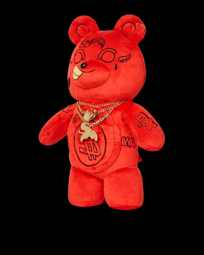 Zaini Sprayground a Forma di Orsacchiotto con Peluche Diablo Morbido - Borsoni Peluche per Bambini e Ragazzi