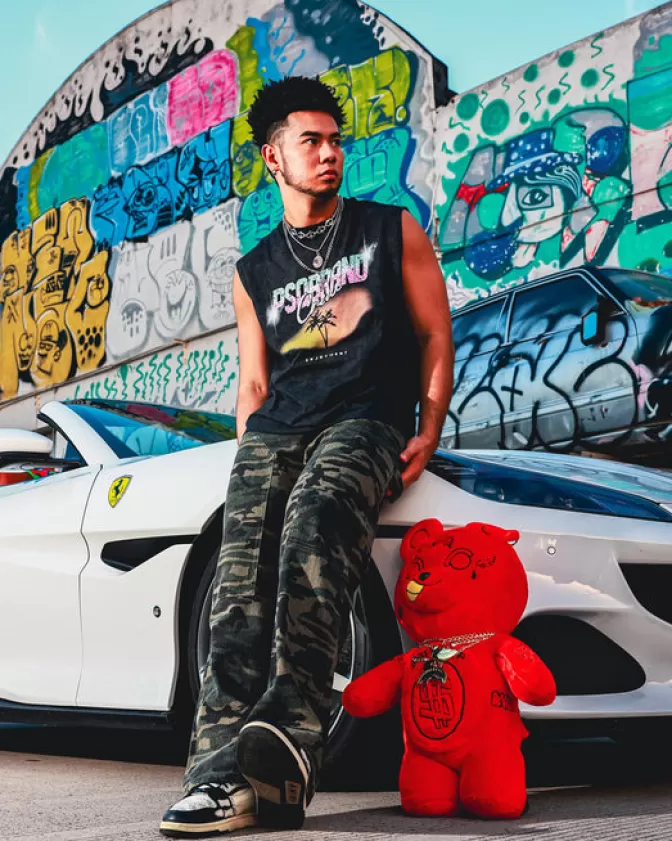 Zaini Sprayground a Forma di Orsacchiotto con Peluche Diablo Morbido - Borsoni Peluche per Bambini e Ragazzi
