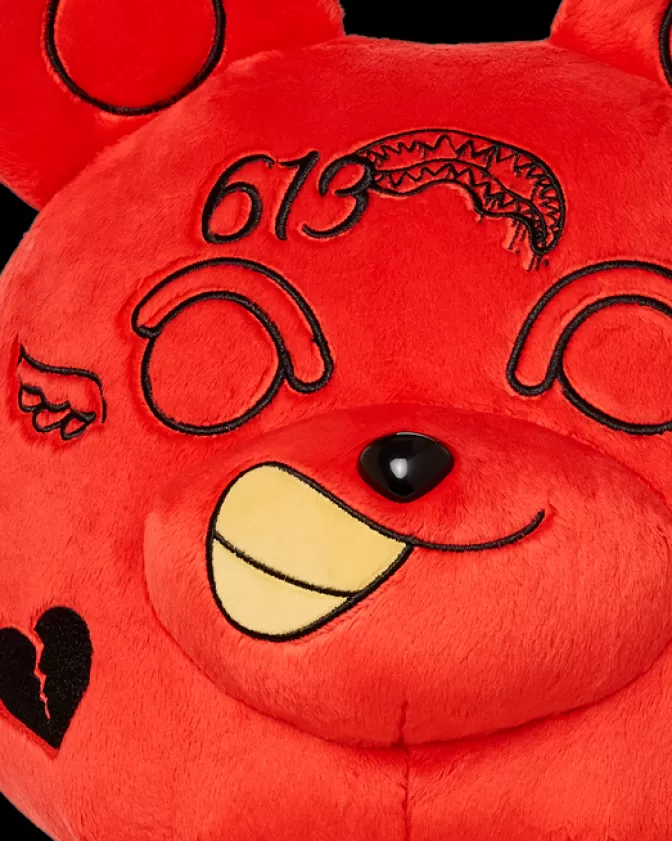 Zaini Sprayground a Forma di Orsacchiotto con Peluche Diablo Morbido - Borsoni Peluche per Bambini e Ragazzi