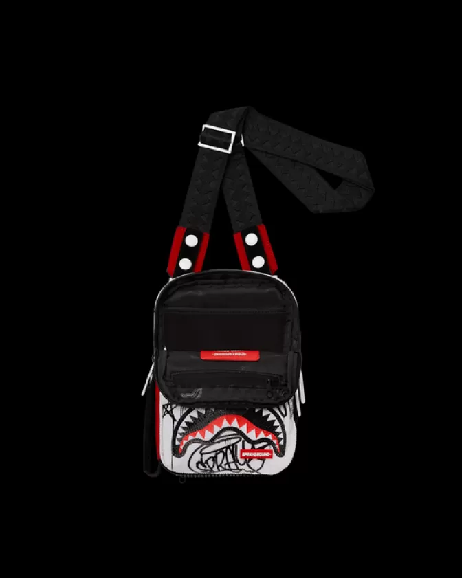 Sprayground Borsa Messenger Iconica Diamond District - Tracolla Urbana con Design Futurista e Rivestimento Brillantato, Perfetta per lo Stile Streetwear Contemporaneo (Edizione Limitata)