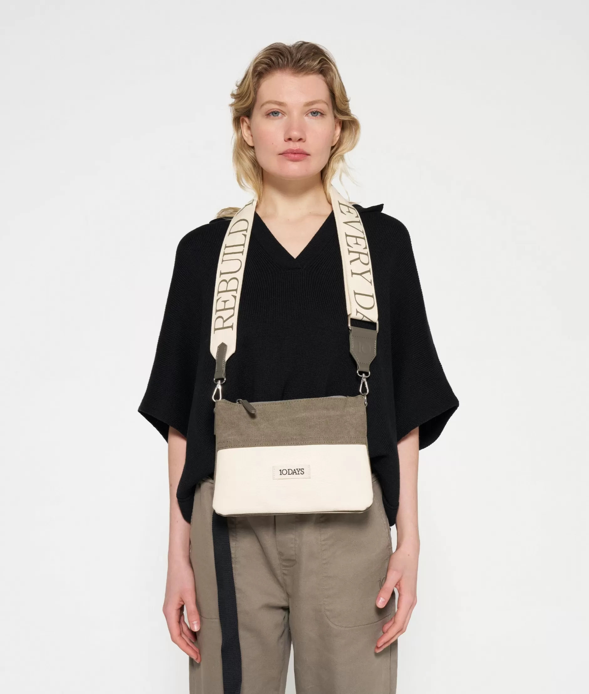 Borsetta Compatta Doppia 10DAYS per Donna - Portaoggetti Elegante e Pratico per l'Everyday