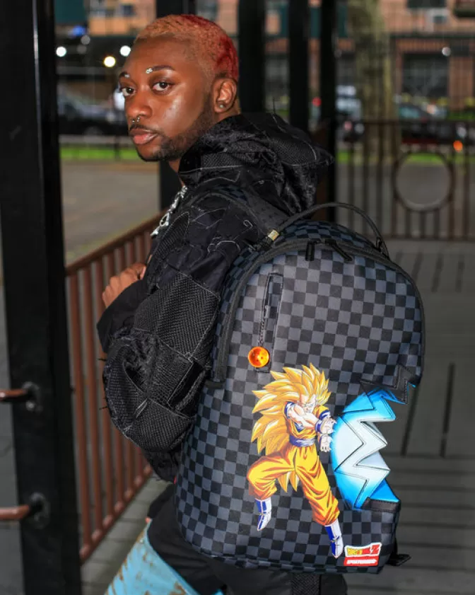 Zaino Sprayground Edizione Speciale Dragon Ball Z - Design Onda Energetica con Stile Predatore (Modello DLXV)
