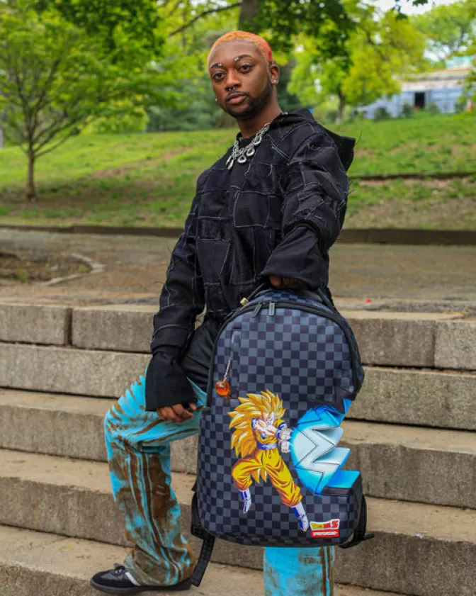 Zaino Sprayground Edizione Speciale Dragon Ball Z - Design Onda Energetica con Stile Predatore (Modello DLXV)