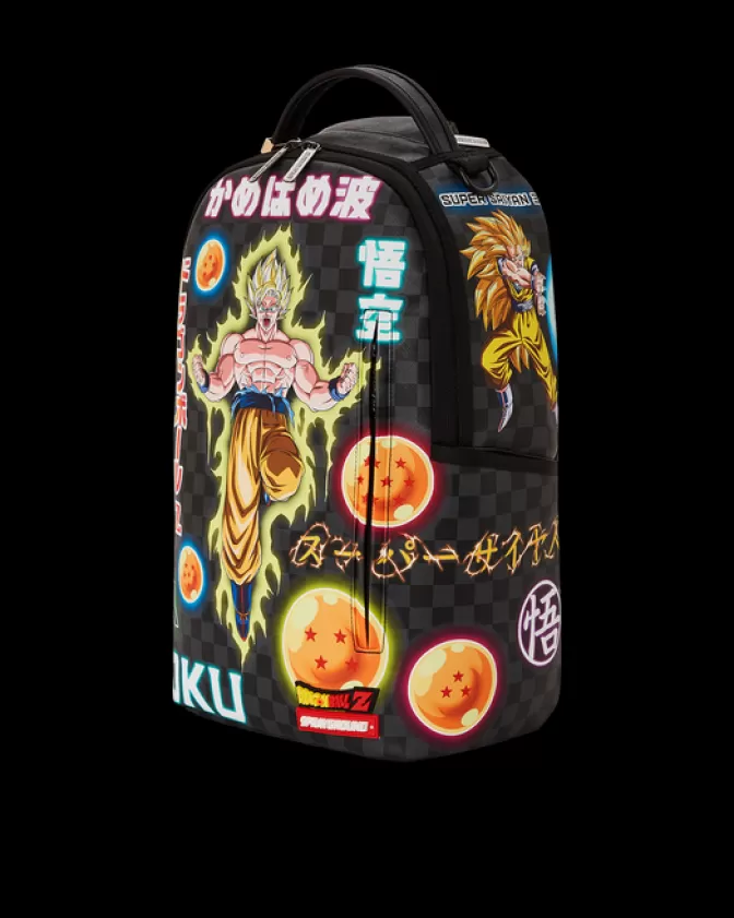 Zaino Sprayground - Dragon Ball Z Edizione Neon con Dettagli Luminosi (Modello DLXV)