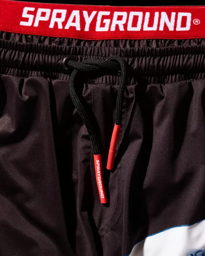 Costumi da Bagno Corti Dragone Nero - Pantaloncini Sportivi con Onda Grafica - Edizione Limitata Sprayground