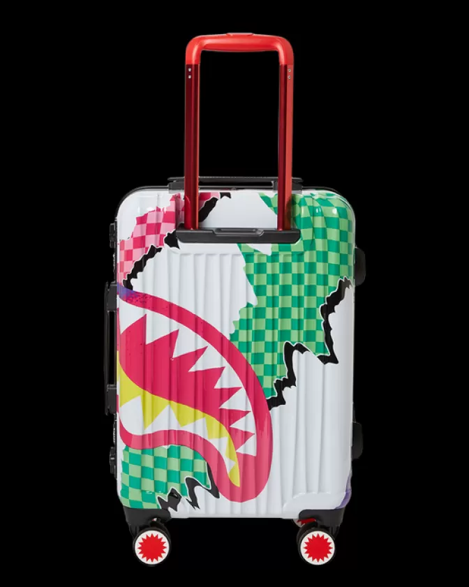 Sprayground Valigia Rigida Cabina - Design Avventura Marina con Squali Arcobaleno e Stile Futurista, Offerta Imperdibile