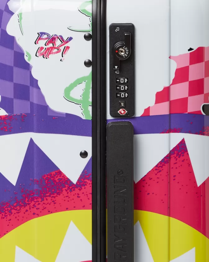 Sprayground Valigia Rigida Cabina - Design Avventura Marina con Squali Arcobaleno e Stile Futurista, Offerta Imperdibile