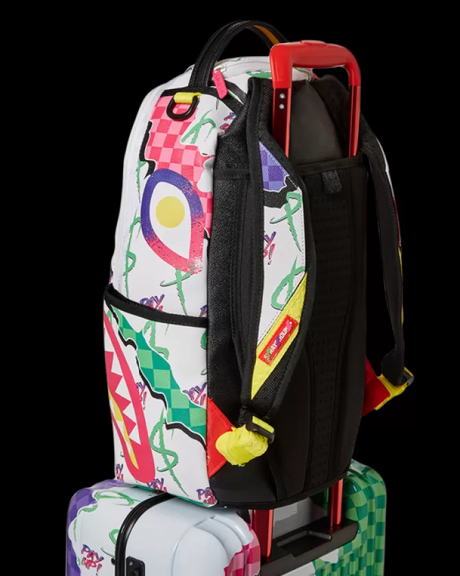 Sprayground Valigia Rigida Cabina - Design Avventura Marina con Squali Arcobaleno e Stile Futurista, Offerta Imperdibile