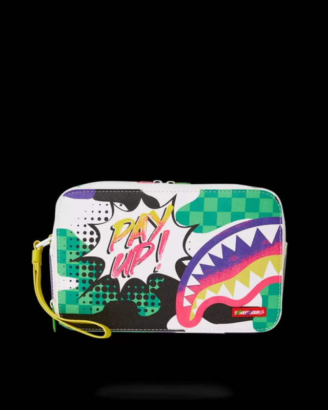 Sprayground Essential: Borsa Cosmetici Multiuso Stile Money Bag, Design Futurista con Sfumature Oniriche - Ispirazione Retro per Viaggi e Routine Beauty