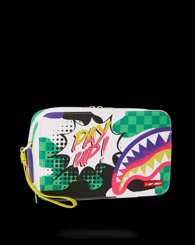 Sprayground Essential: Borsa Cosmetici Multiuso Stile Money Bag, Design Futurista con Sfumature Oniriche - Ispirazione Retro per Viaggi e Routine Beauty