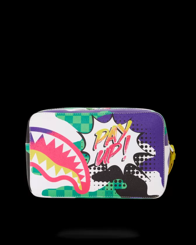 Sprayground Essential: Borsa Cosmetici Multiuso Stile Money Bag, Design Futurista con Sfumature Oniriche - Ispirazione Retro per Viaggi e Routine Beauty