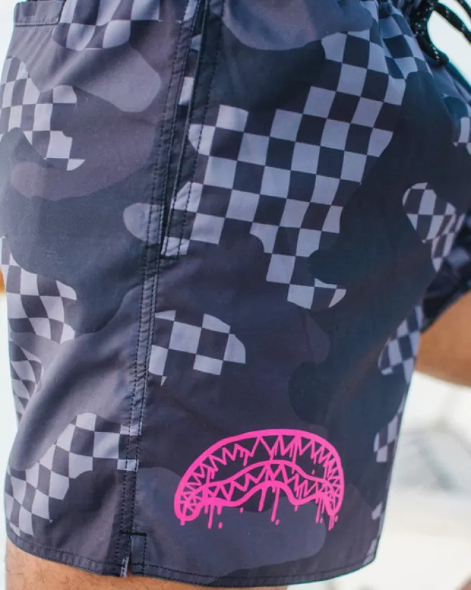 Sprayground Pantaloncini Nuoto Stile Drip Shoto - Costume Uomo Impermeabile per Mare/Piscina con Grafica Esclusiva