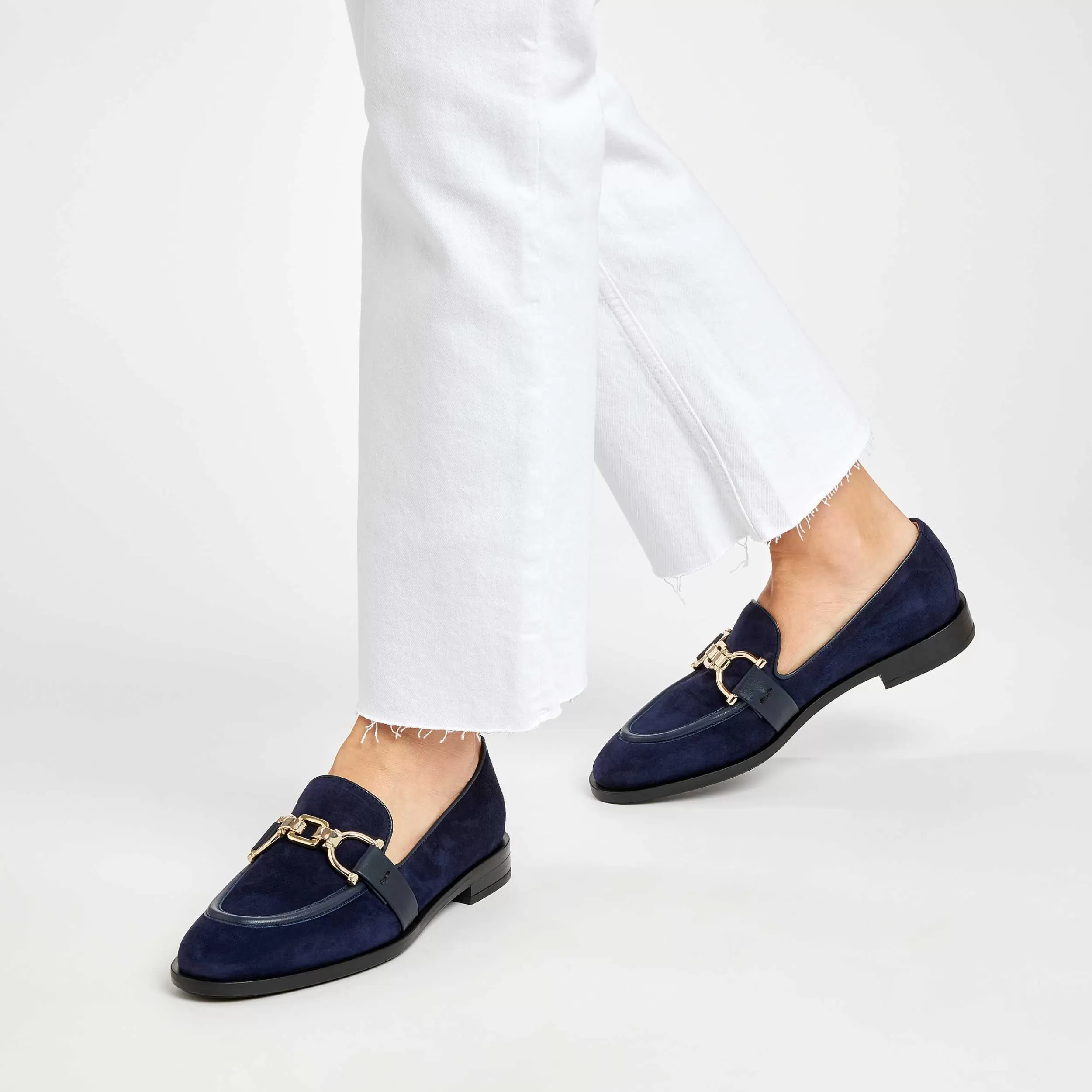 Scarpe Donna Eleganti Mocassini in Pelle Scamosciata Morbida con Lacci Regolabili - Comode e Stilose per Tutto il Giorno
