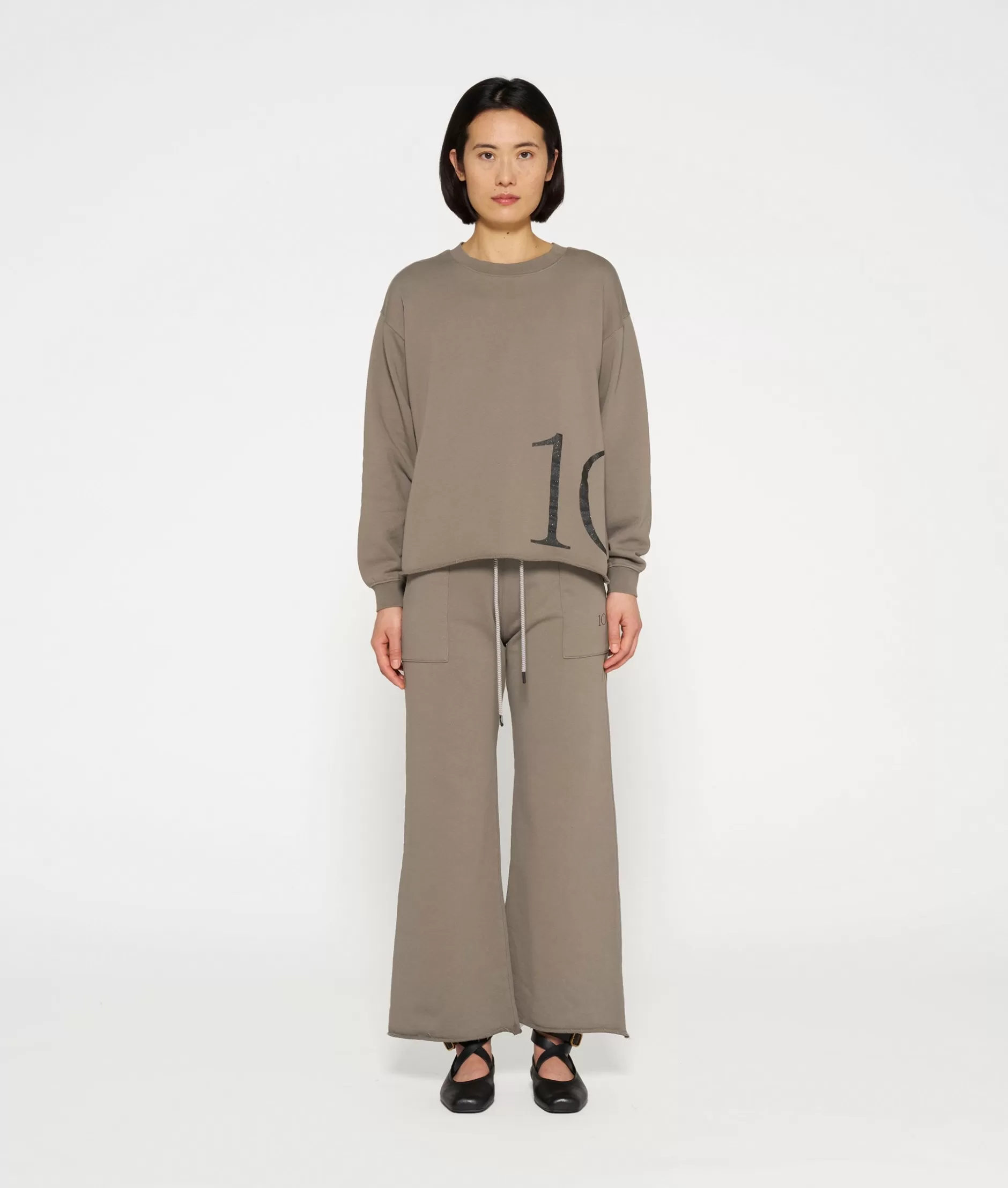 Donna Pantaloni Sportivi 10DAYS - Jogger Con Stampa Svasata, Comodi e Alla Moda per Look Casual e Dinamico