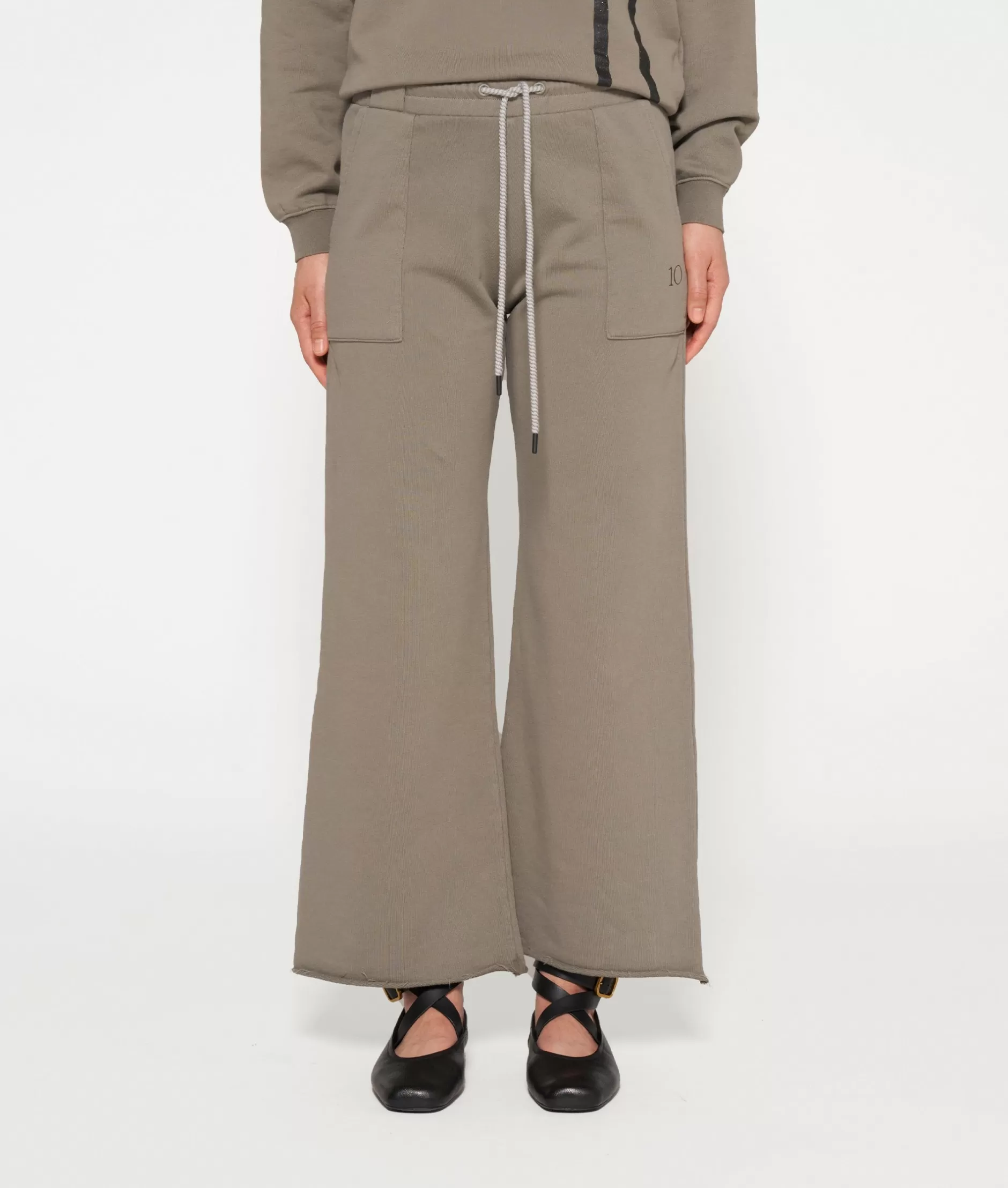 Donna Pantaloni Sportivi 10DAYS - Jogger Con Stampa Svasata, Comodi e Alla Moda per Look Casual e Dinamico