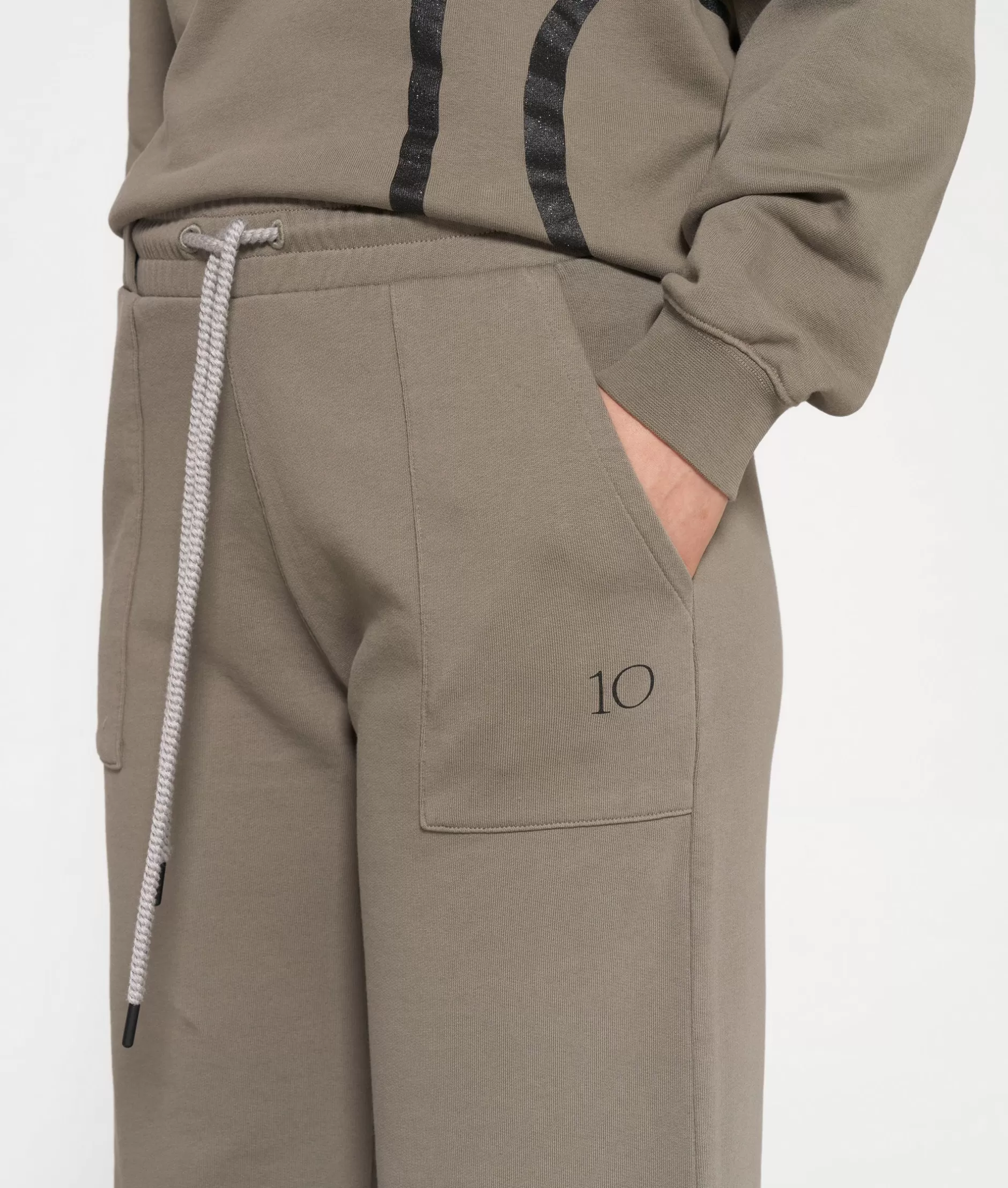 Donna Pantaloni Sportivi 10DAYS - Jogger Con Stampa Svasata, Comodi e Alla Moda per Look Casual e Dinamico