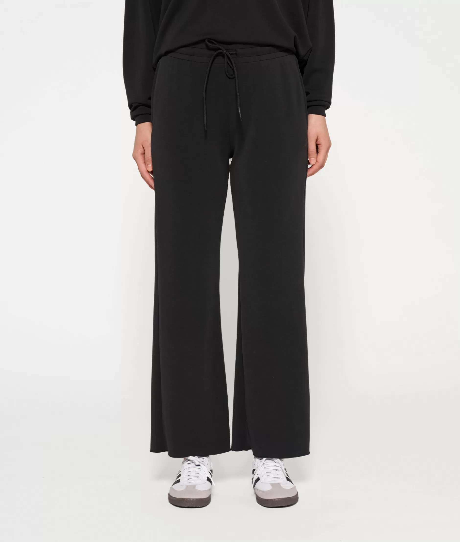 Pantaloni Jogger Donna 10-Days - Modello Svasato in Tessuto Scuba, Comodi e Stilosi