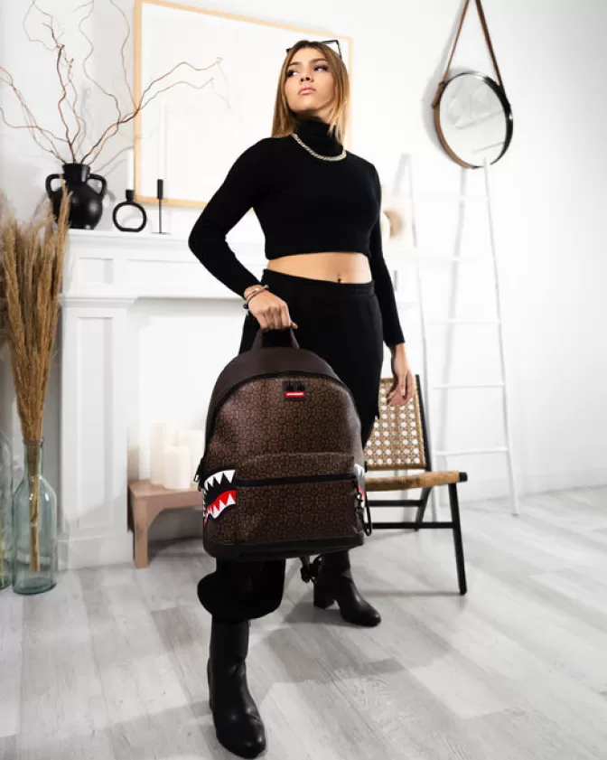Zaino Sprayground Selvaggi - Design Squali Frenetici con Stile Castello  
Borsa Urbana Antiurto per Avventure Estreme - Edizione Limitata Unisex