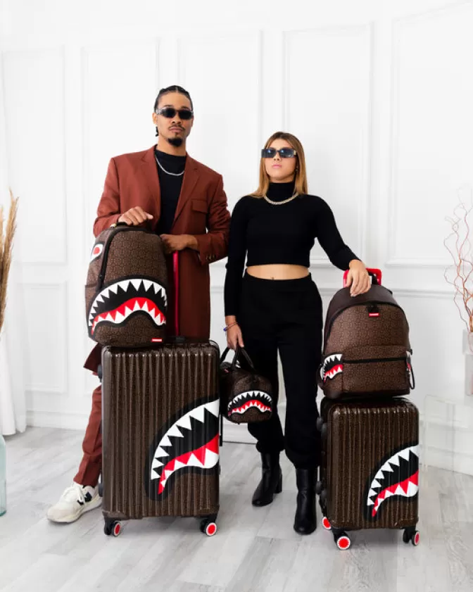 Zaino Sprayground Selvaggi - Design Squali Frenetici con Stile Castello  
Borsa Urbana Antiurto per Avventure Estreme - Edizione Limitata Unisex