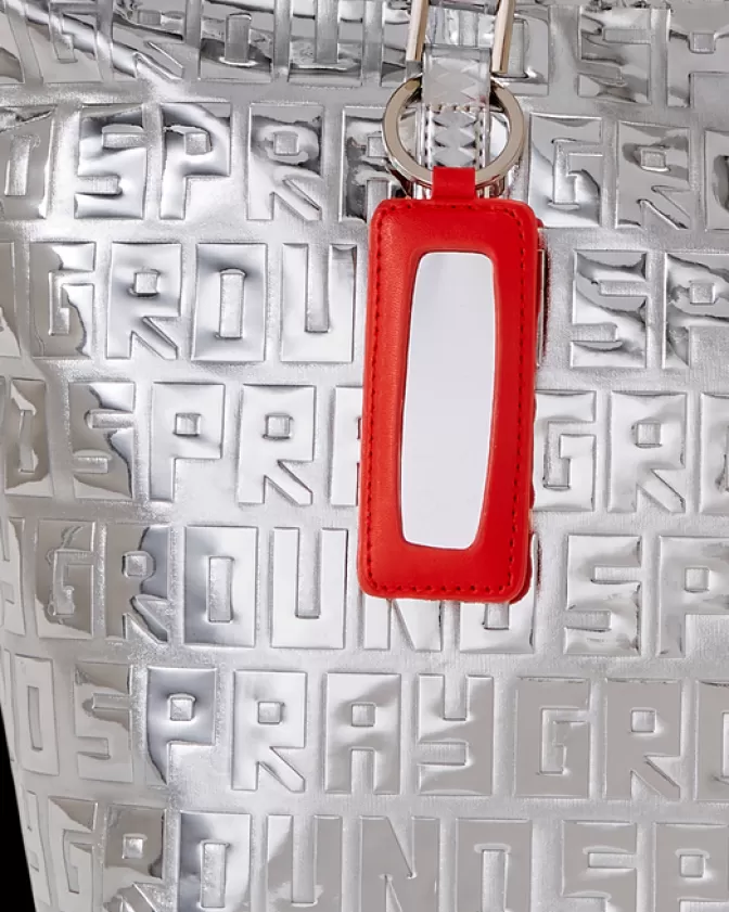 Sprayground | Borsa Titan Futuristica in Tela Metallizzata - Design Avanguardistico con Capacità Generosa, Ideale per lo Stile Urbano Contemporaneo