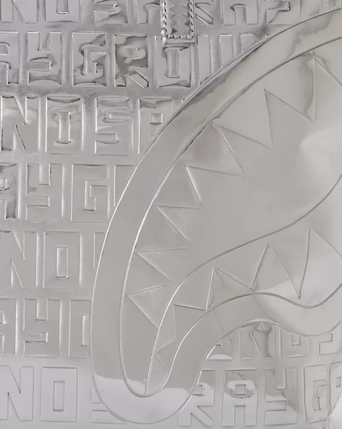 Sprayground | Borsa Titan Futuristica in Tela Metallizzata - Design Avanguardistico con Capacità Generosa, Ideale per lo Stile Urbano Contemporaneo