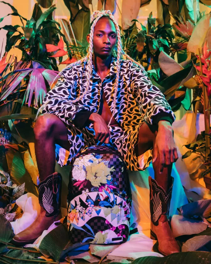 Zaino Sprayground Serata di Gala - Modello Esclusivo DLXV per Feste con Stile Imperdibile