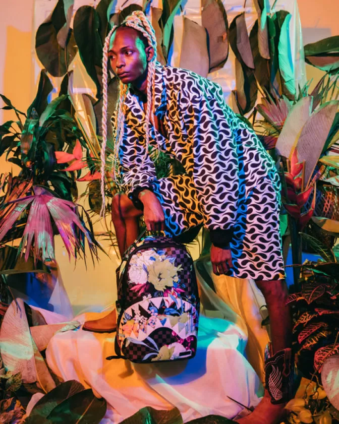 Zaino Sprayground Serata di Gala - Modello Esclusivo DLXV per Feste con Stile Imperdibile