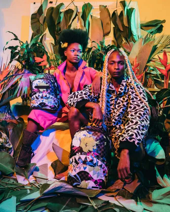 Zaino Sprayground Serata di Gala - Modello Esclusivo DLXV per Feste con Stile Imperdibile