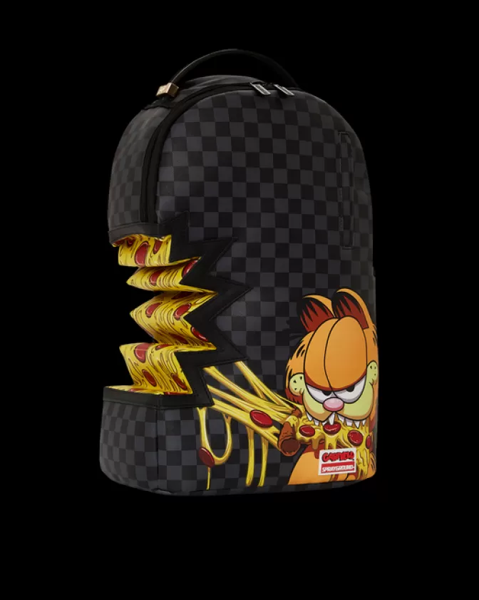 Zaino Sprayground Stile Garfield Pizza Sharkbite - Design Unico con Motivo Squalo Mordace, Modello DLXV