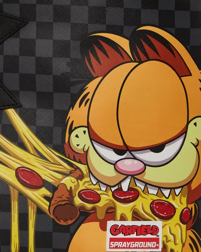Zaino Sprayground Stile Garfield Pizza Sharkbite - Design Unico con Motivo Squalo Mordace, Modello DLXV
