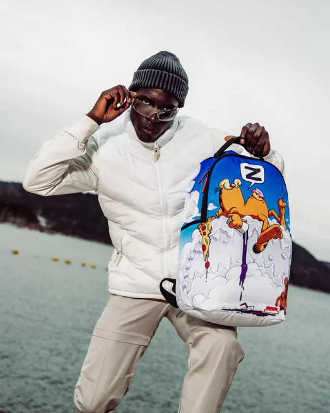 Zaino trendy con stampa del gatto Garfield dormiglione - Design originale Sprayground per amanti dei felini