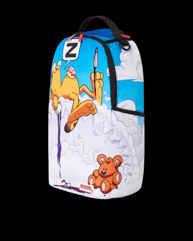 Zaino trendy con stampa del gatto Garfield dormiglione - Design originale Sprayground per amanti dei felini