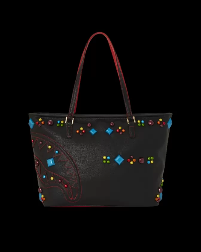 Borse a Tracolla Sprayground - Tote Gemstone Outlaw con Cristalli • Design Urbano Unisex • Stile Streetwear Iconico • Dettagli alla Moda