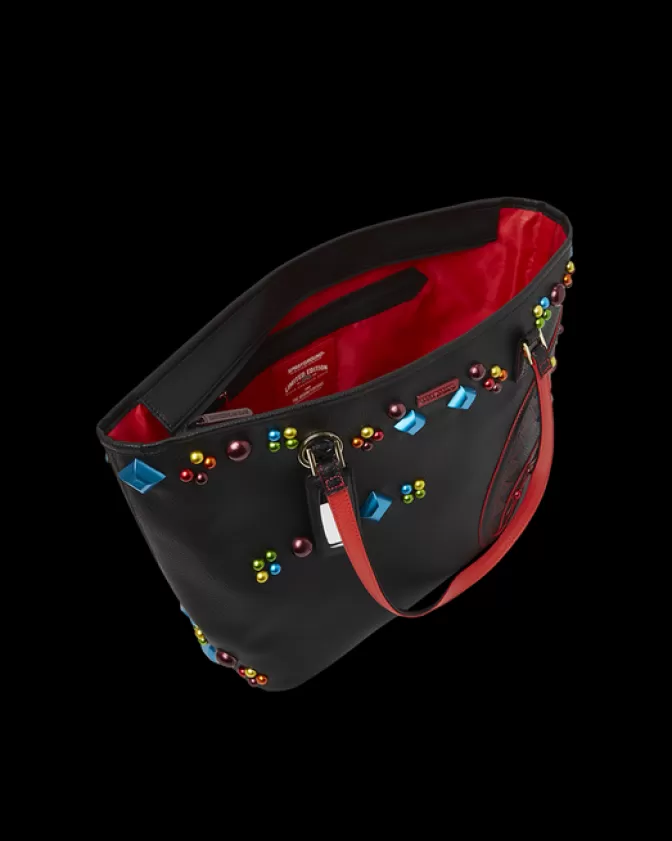 Borse a Tracolla Sprayground - Tote Gemstone Outlaw con Cristalli • Design Urbano Unisex • Stile Streetwear Iconico • Dettagli alla Moda