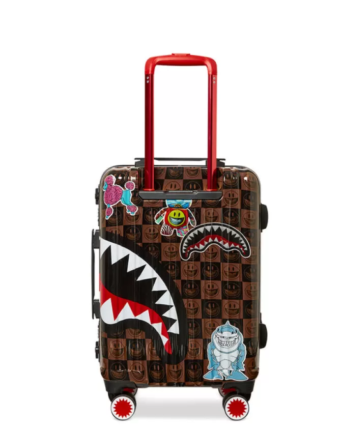 Valigia Cabina Antigurto Sprayground - Edizione Limitata Ron English con Grafiche Pop Art, Bagaglio Rigido da Viaggio Trend del Momento