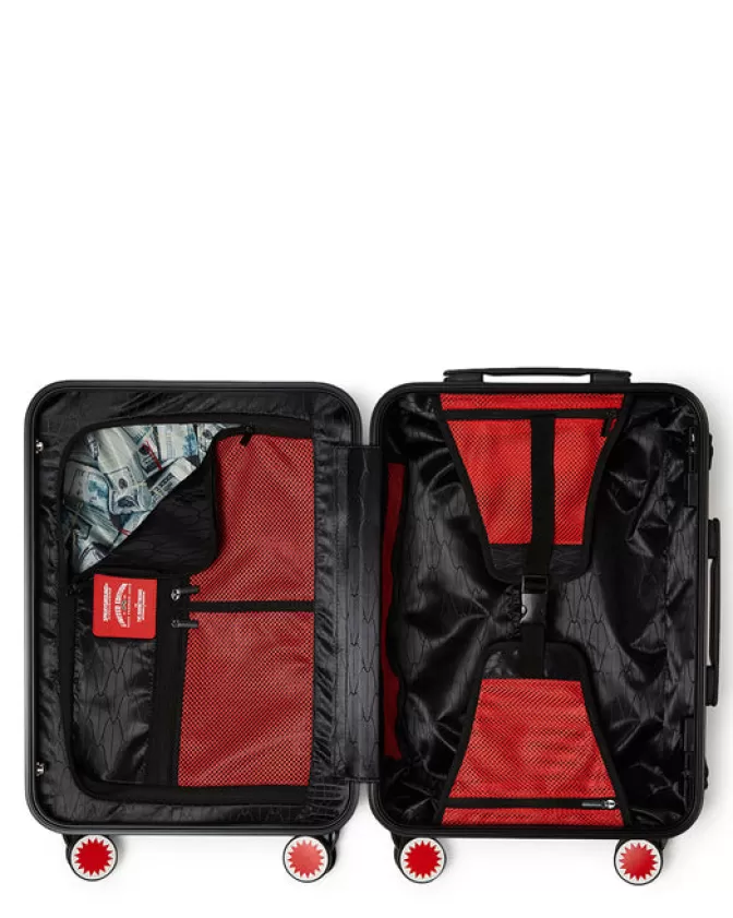 Valigia Cabina Antigurto Sprayground - Edizione Limitata Ron English con Grafiche Pop Art, Bagaglio Rigido da Viaggio Trend del Momento