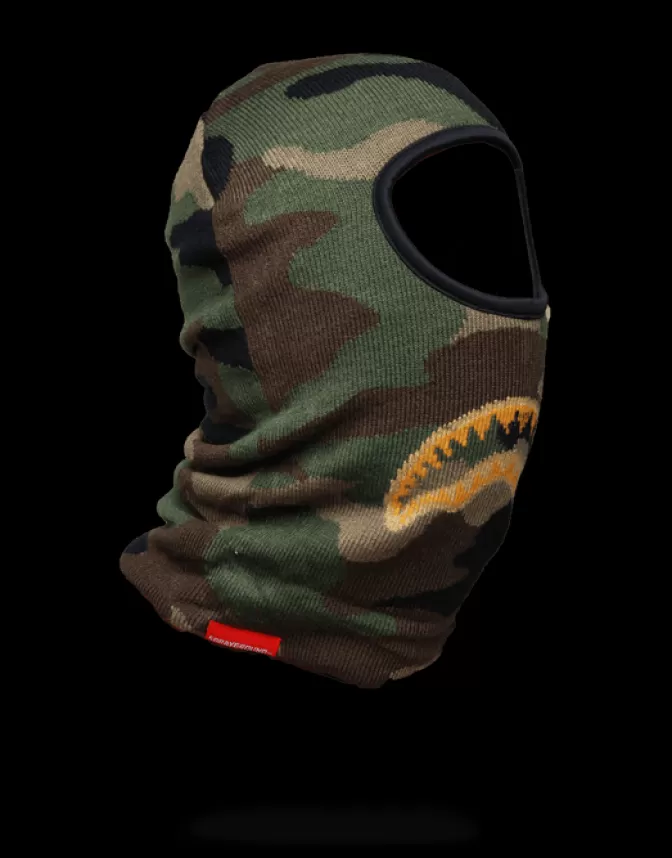 Passamontagna Urban Style con Design Bocca di Squalo in Filo Dorato - Collezione Sprayground