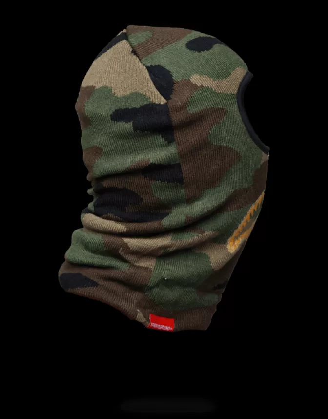Passamontagna Urban Style con Design Bocca di Squalo in Filo Dorato - Collezione Sprayground
