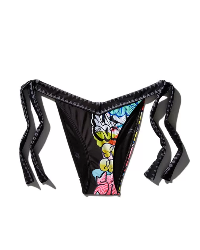 Bikini Graffiti Mezza Copertura - Costume da Bagno Sprayground Stile Streetwear per Estate Modaiola