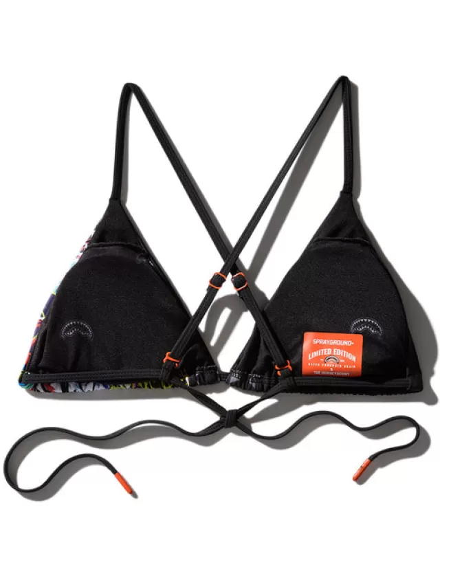 Bikini Graffiti Mezza Copertura - Costume da Bagno Sprayground Stile Streetwear per Estate Modaiola