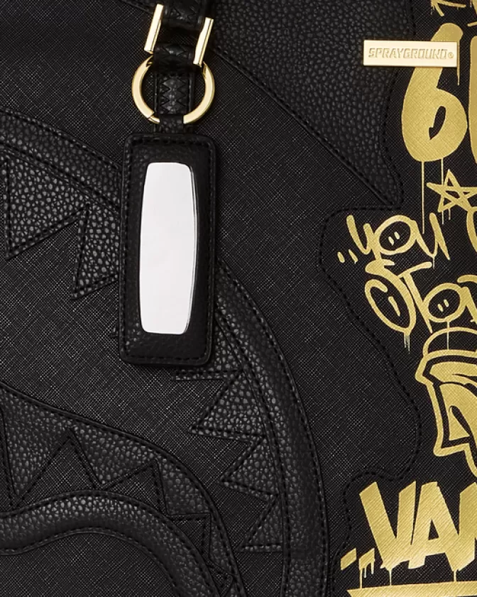Borsa Sprayground Graffiti Urban con Tracolla - Trolley Leggero a Mezzo Disegno per Donna, Shopping Bag Capiente con Stampa Half Graff Streetwear