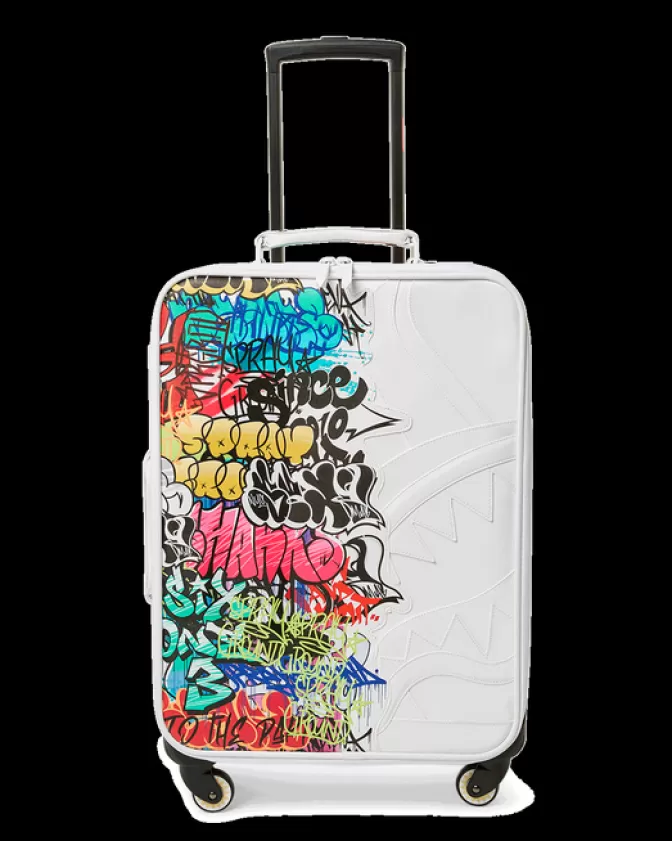 Sprayground Valigia Cabina Half Graff - Bagaglio a Mano Jet-Setter con Design Unico per Viaggi Stile Urbano