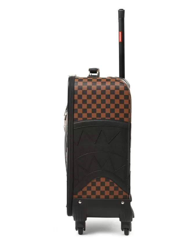 Valigia Cabina Sprayground Stilistico - Design Squali e Skyline di Parigi con Sistema di Sicurezza, Bagaglio Perfetto per Esploratori Urbani (Novità Inedita)