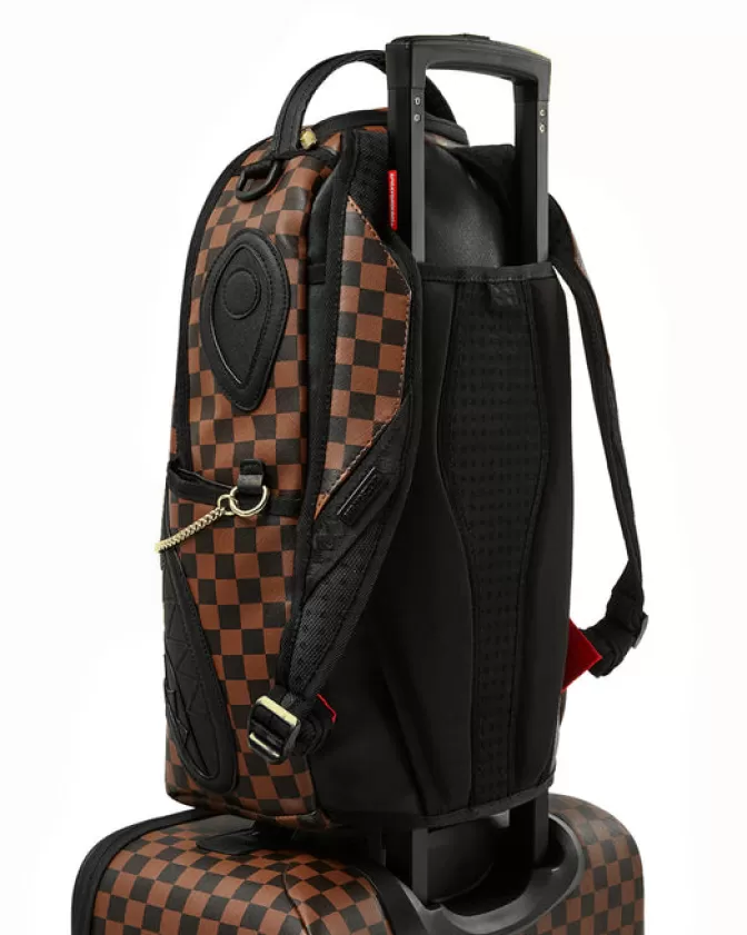 Valigia Cabina Sprayground Stilistico - Design Squali e Skyline di Parigi con Sistema di Sicurezza, Bagaglio Perfetto per Esploratori Urbani (Novità Inedita)