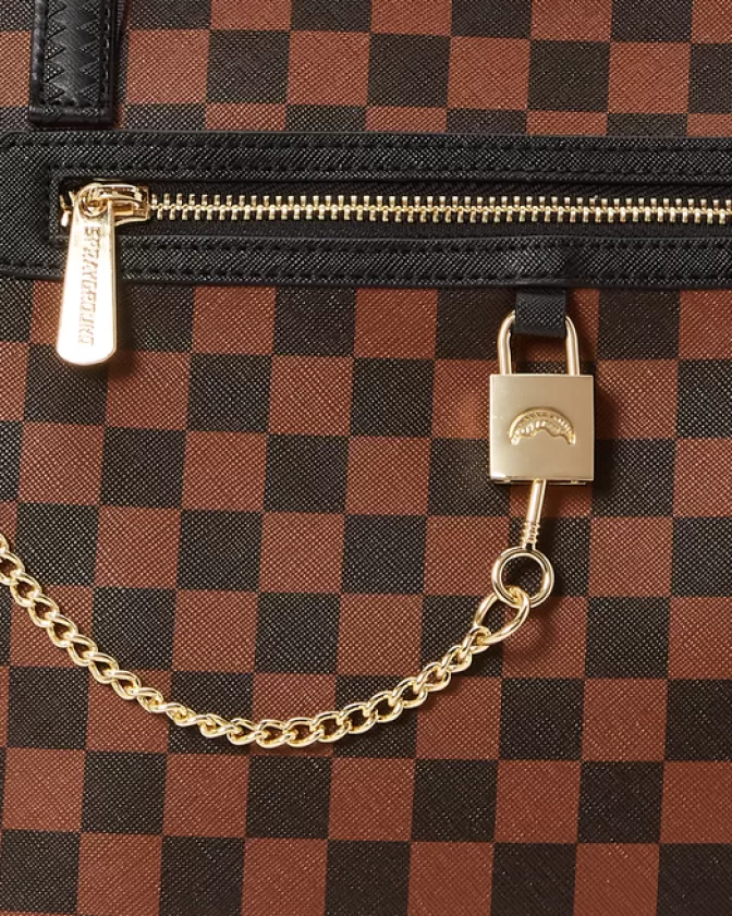 Sprayground Borsa Shopping Urbana con Chiusura Henny - Motivo Squali e Ispirazione Parigina, Design Esclusivo