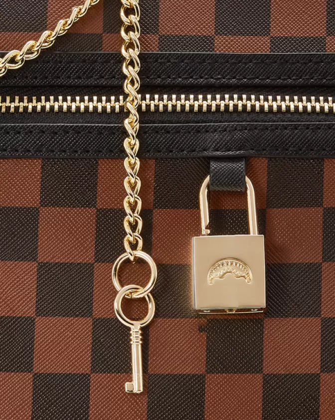 Sprayground Borsa Shopping Urbana con Chiusura Henny - Motivo Squali e Ispirazione Parigina, Design Esclusivo