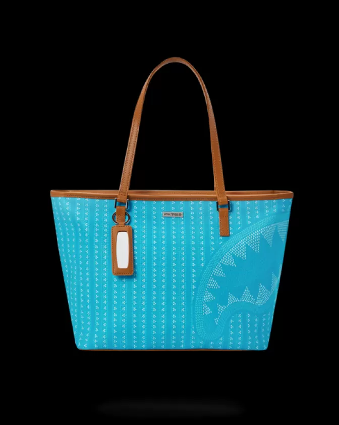 Sprayground Borsa Turchese con Catene Brillanti - Zaino Moda Unisex per Accessori Essenziali